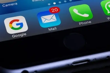 Close of up of smart phone apps on a screen